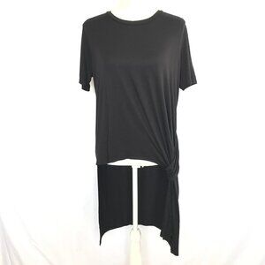 Shop Basic Black Knot Top